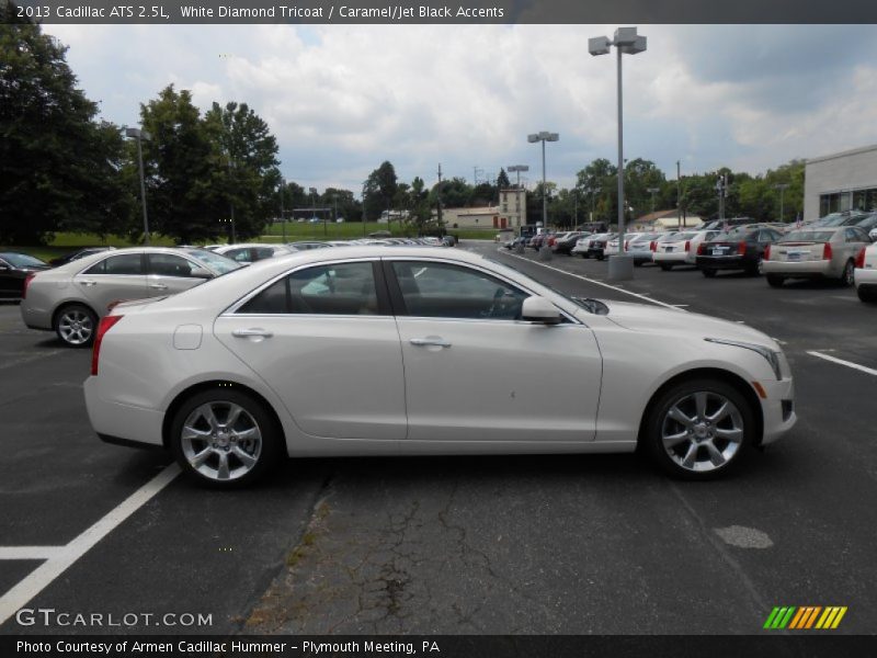 White Diamond Tricoat / Caramel/Jet Black Accents 2013 Cadillac ATS 2.5L
