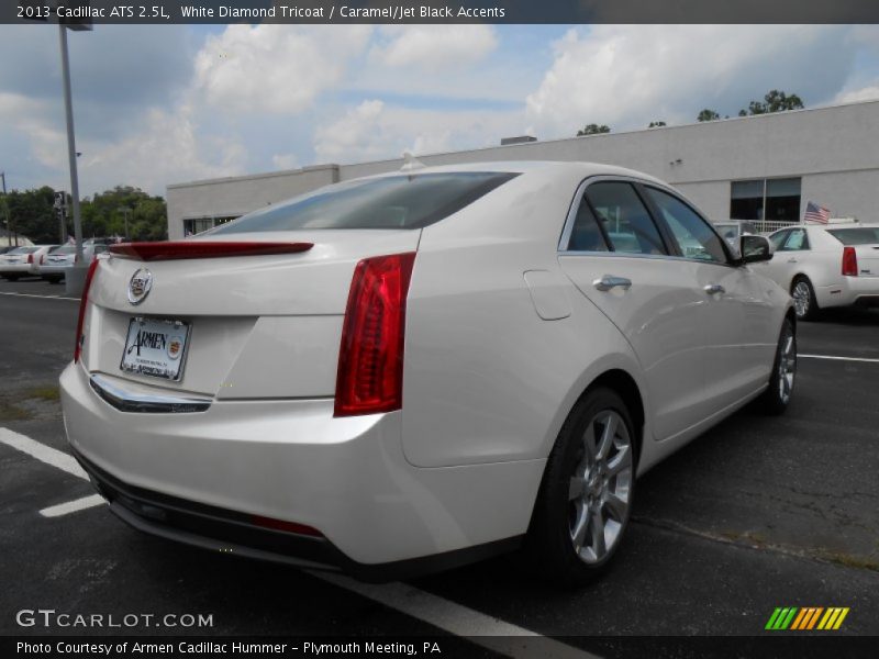 White Diamond Tricoat / Caramel/Jet Black Accents 2013 Cadillac ATS 2.5L