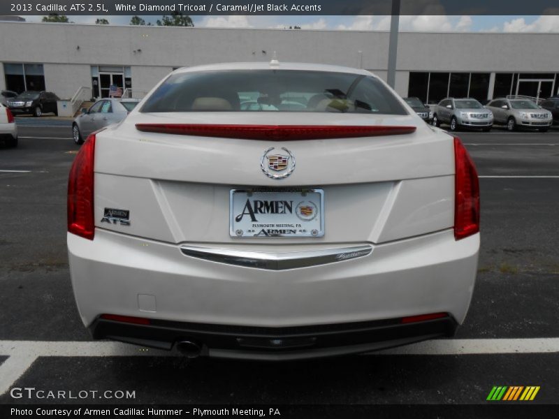 White Diamond Tricoat / Caramel/Jet Black Accents 2013 Cadillac ATS 2.5L