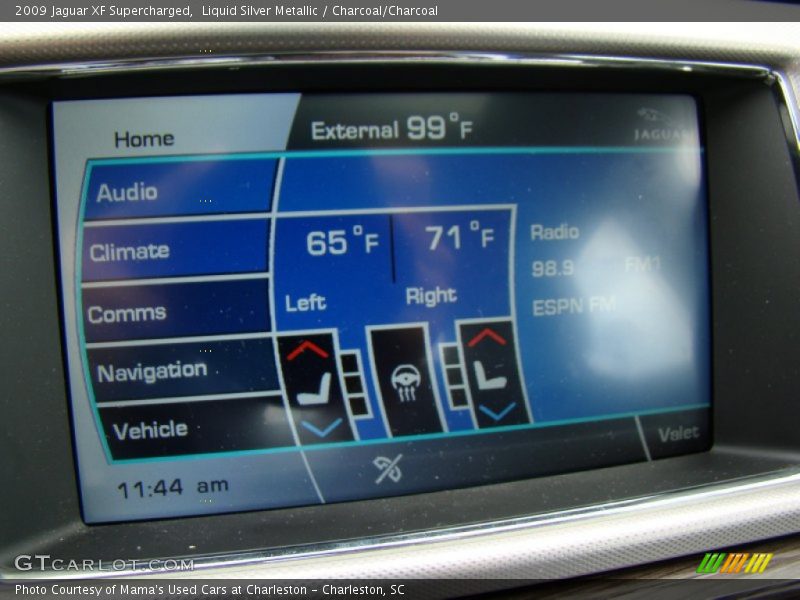 Liquid Silver Metallic / Charcoal/Charcoal 2009 Jaguar XF Supercharged