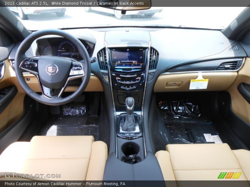 White Diamond Tricoat / Caramel/Jet Black Accents 2013 Cadillac ATS 2.5L