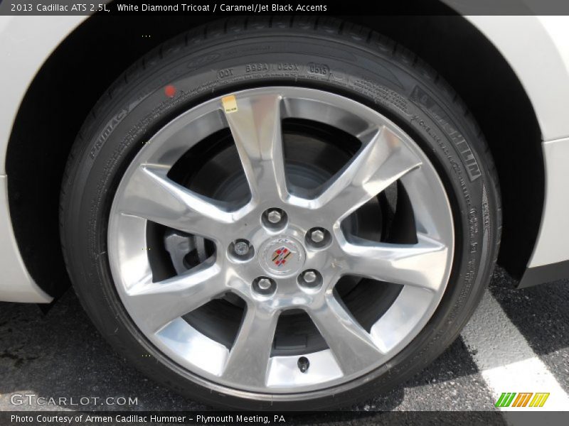 White Diamond Tricoat / Caramel/Jet Black Accents 2013 Cadillac ATS 2.5L