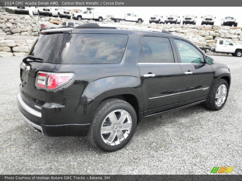 Carbon Black Metallic / Cocoa Dune 2014 GMC Acadia Denali AWD