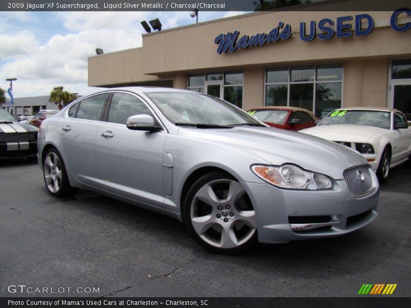 Liquid Silver Metallic / Charcoal/Charcoal 2009 Jaguar XF Supercharged