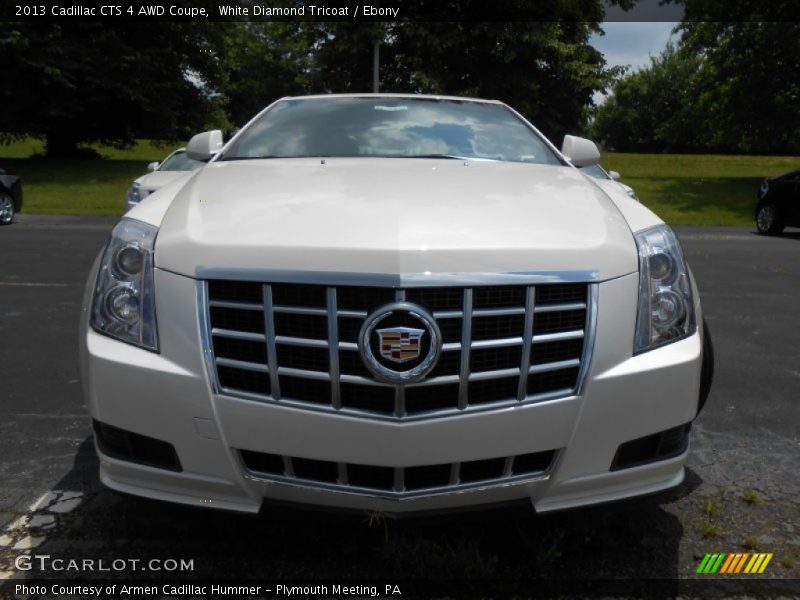 White Diamond Tricoat / Ebony 2013 Cadillac CTS 4 AWD Coupe