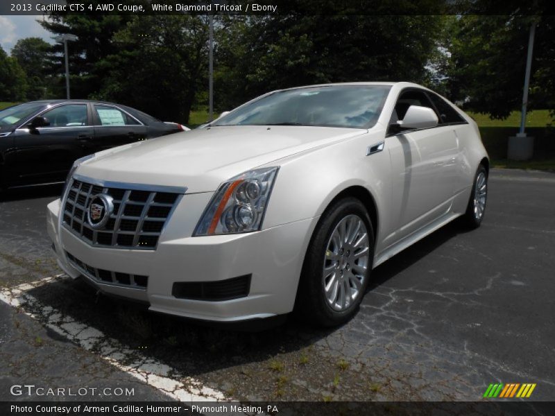 White Diamond Tricoat / Ebony 2013 Cadillac CTS 4 AWD Coupe