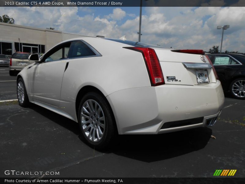 White Diamond Tricoat / Ebony 2013 Cadillac CTS 4 AWD Coupe