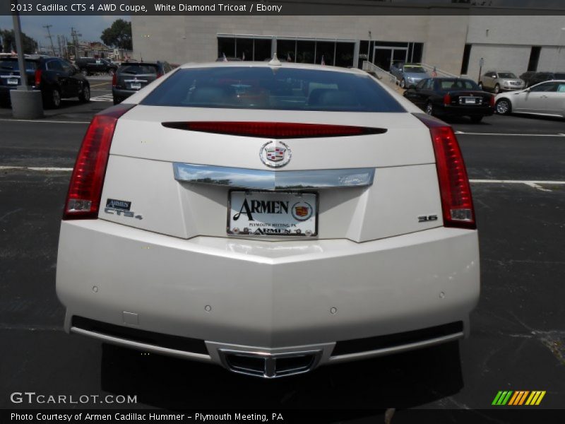 White Diamond Tricoat / Ebony 2013 Cadillac CTS 4 AWD Coupe