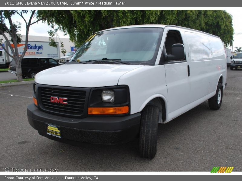 Summit White / Medium Pewter 2011 GMC Savana Van 2500 Cargo