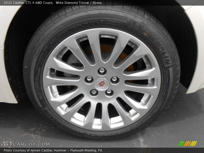 White Diamond Tricoat / Ebony 2013 Cadillac CTS 4 AWD Coupe