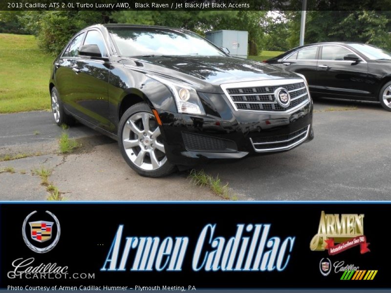 Black Raven / Jet Black/Jet Black Accents 2013 Cadillac ATS 2.0L Turbo Luxury AWD