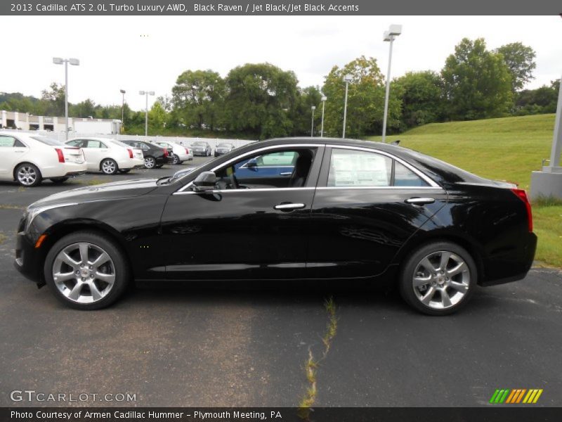 Black Raven / Jet Black/Jet Black Accents 2013 Cadillac ATS 2.0L Turbo Luxury AWD