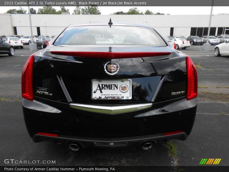 Black Raven / Jet Black/Jet Black Accents 2013 Cadillac ATS 2.0L Turbo Luxury AWD
