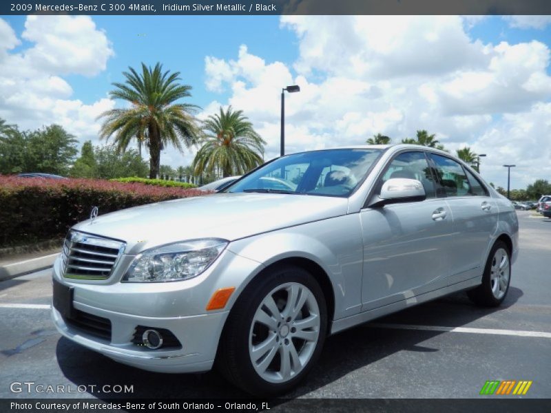 Iridium Silver Metallic / Black 2009 Mercedes-Benz C 300 4Matic