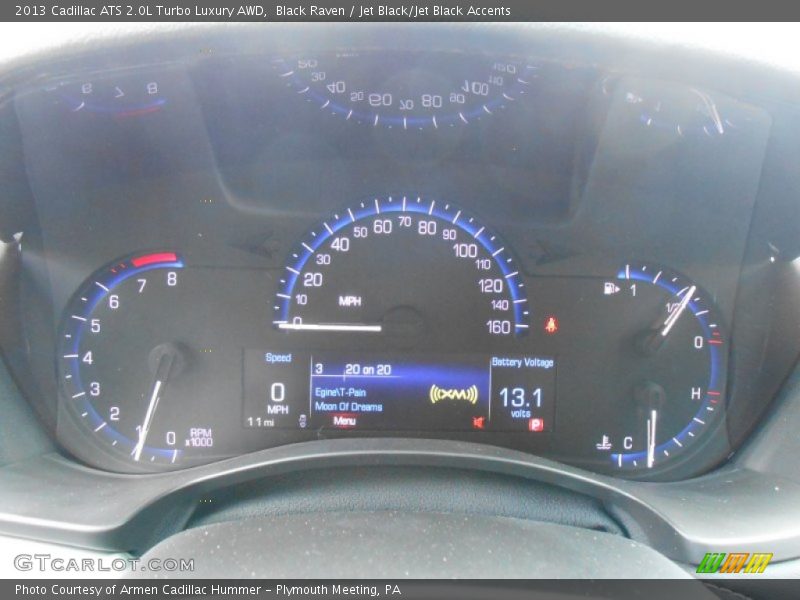 Black Raven / Jet Black/Jet Black Accents 2013 Cadillac ATS 2.0L Turbo Luxury AWD