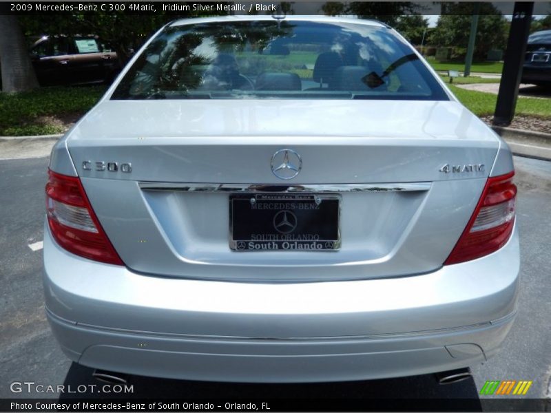 Iridium Silver Metallic / Black 2009 Mercedes-Benz C 300 4Matic