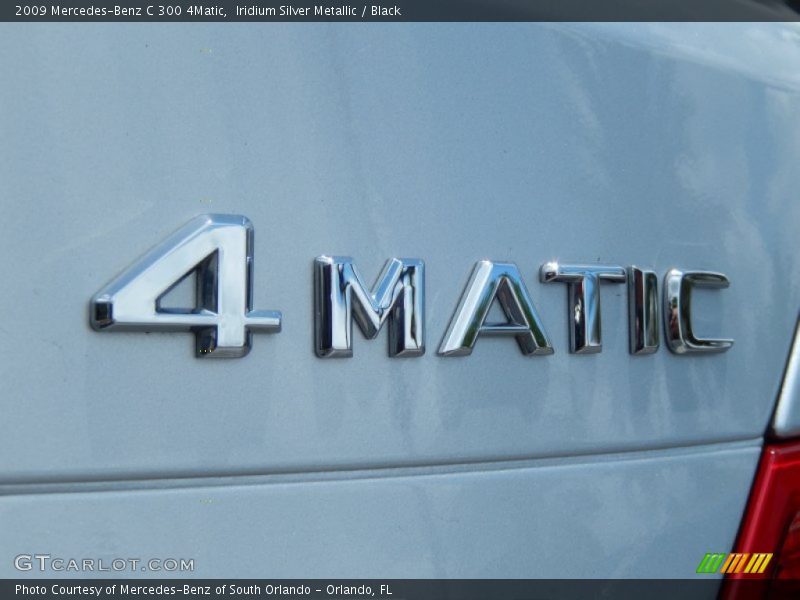 Iridium Silver Metallic / Black 2009 Mercedes-Benz C 300 4Matic