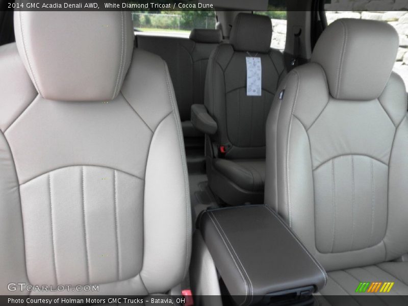 White Diamond Tricoat / Cocoa Dune 2014 GMC Acadia Denali AWD