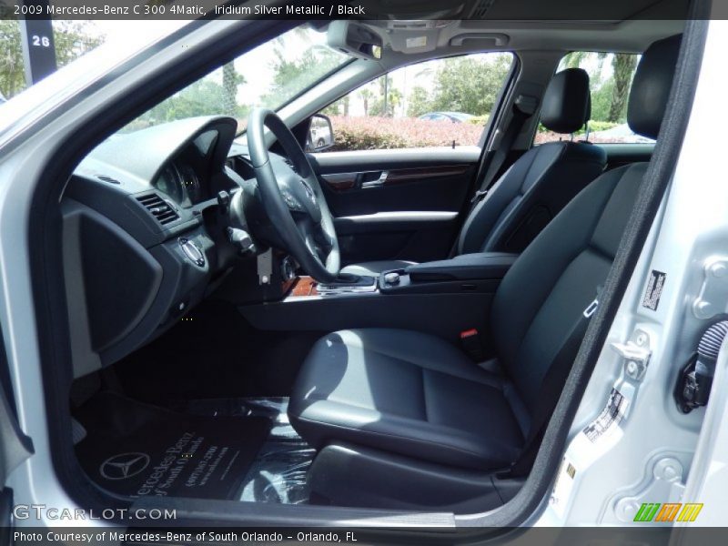 Iridium Silver Metallic / Black 2009 Mercedes-Benz C 300 4Matic