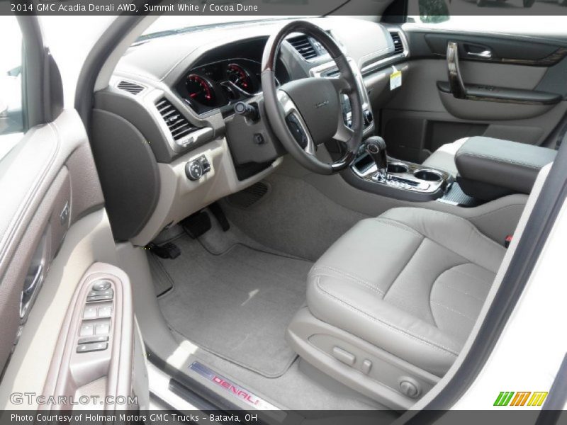 Summit White / Cocoa Dune 2014 GMC Acadia Denali AWD