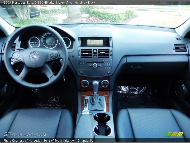Iridium Silver Metallic / Black 2009 Mercedes-Benz C 300 4Matic