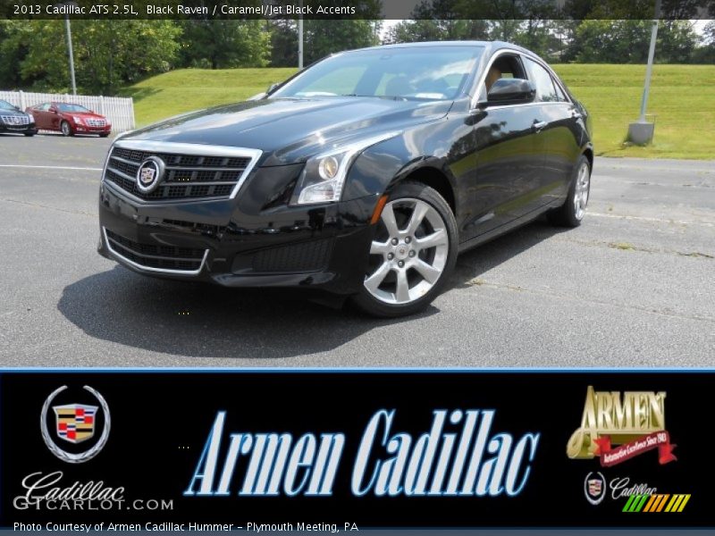 Black Raven / Caramel/Jet Black Accents 2013 Cadillac ATS 2.5L