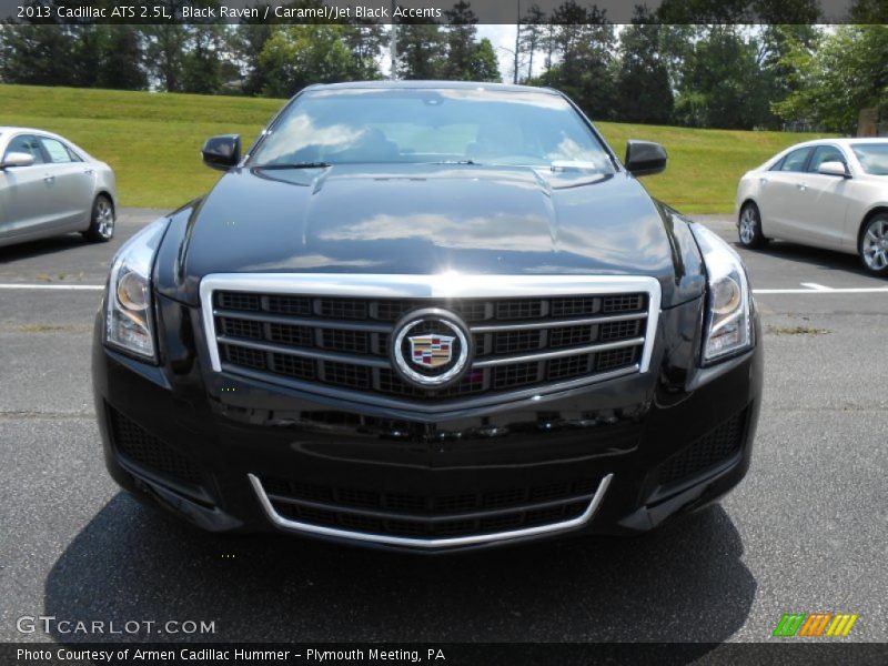 Black Raven / Caramel/Jet Black Accents 2013 Cadillac ATS 2.5L
