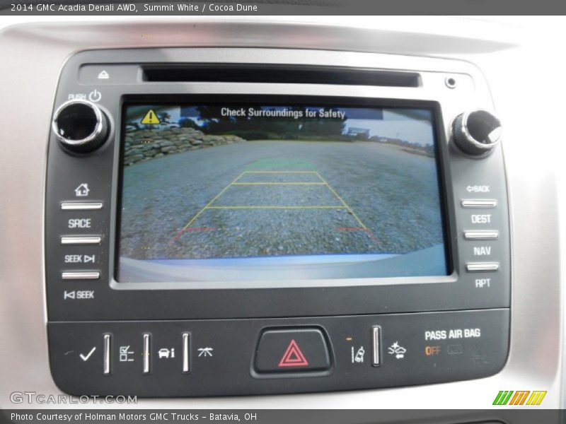 Summit White / Cocoa Dune 2014 GMC Acadia Denali AWD
