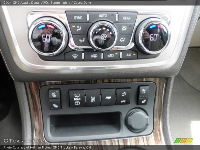 Summit White / Cocoa Dune 2014 GMC Acadia Denali AWD