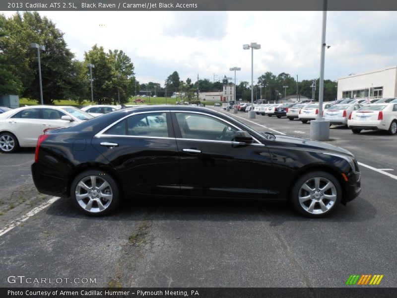 Black Raven / Caramel/Jet Black Accents 2013 Cadillac ATS 2.5L