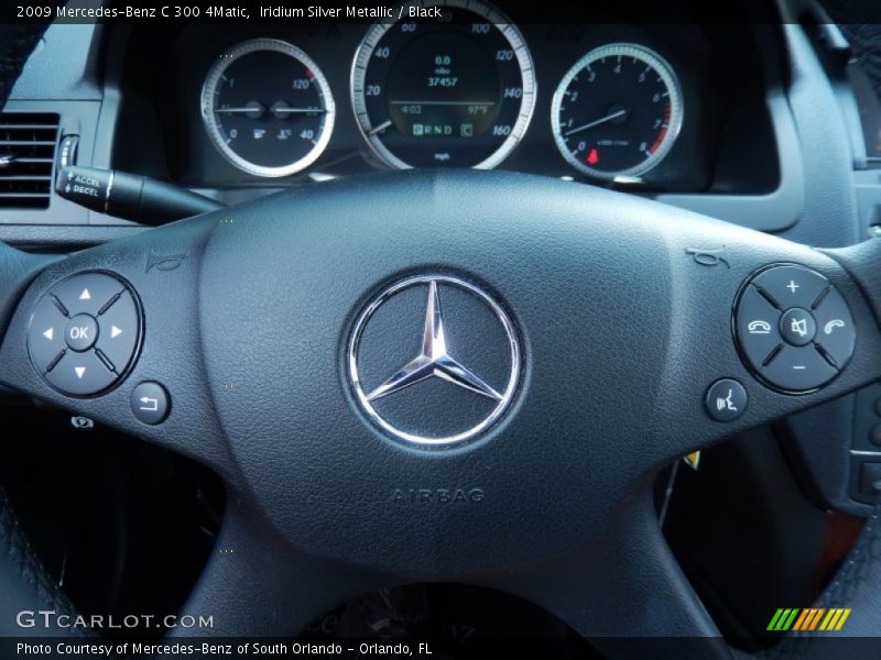 Iridium Silver Metallic / Black 2009 Mercedes-Benz C 300 4Matic