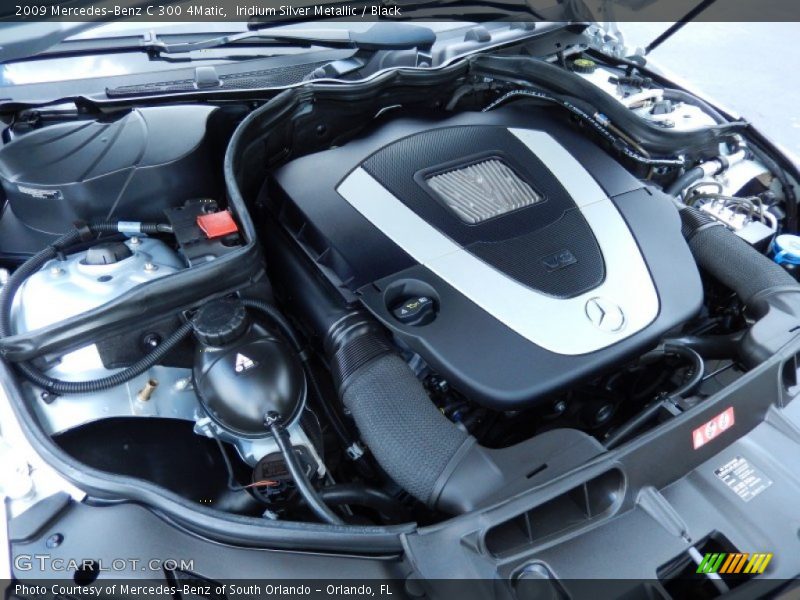 Iridium Silver Metallic / Black 2009 Mercedes-Benz C 300 4Matic