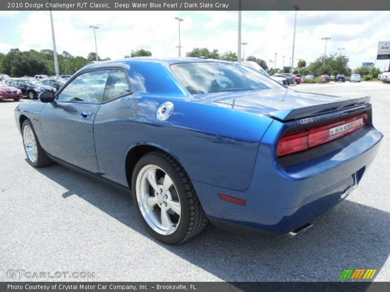 Deep Water Blue Pearl / Dark Slate Gray 2010 Dodge Challenger R/T Classic