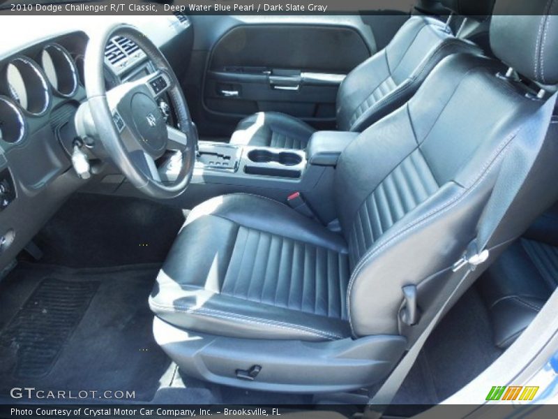 Deep Water Blue Pearl / Dark Slate Gray 2010 Dodge Challenger R/T Classic
