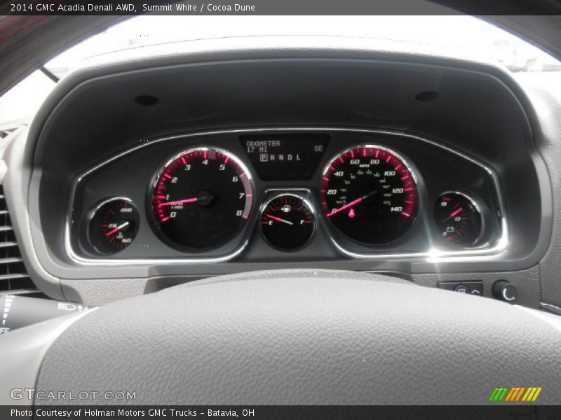 Summit White / Cocoa Dune 2014 GMC Acadia Denali AWD