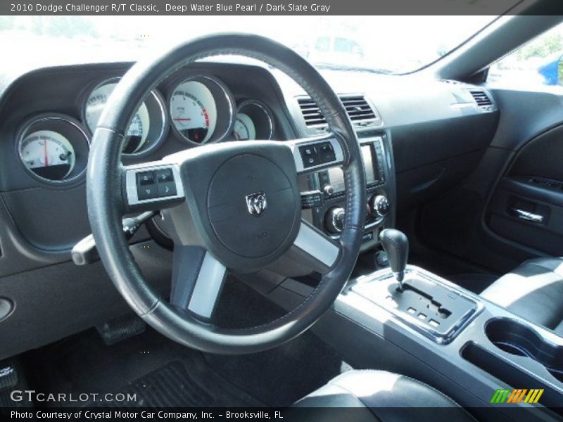 Deep Water Blue Pearl / Dark Slate Gray 2010 Dodge Challenger R/T Classic