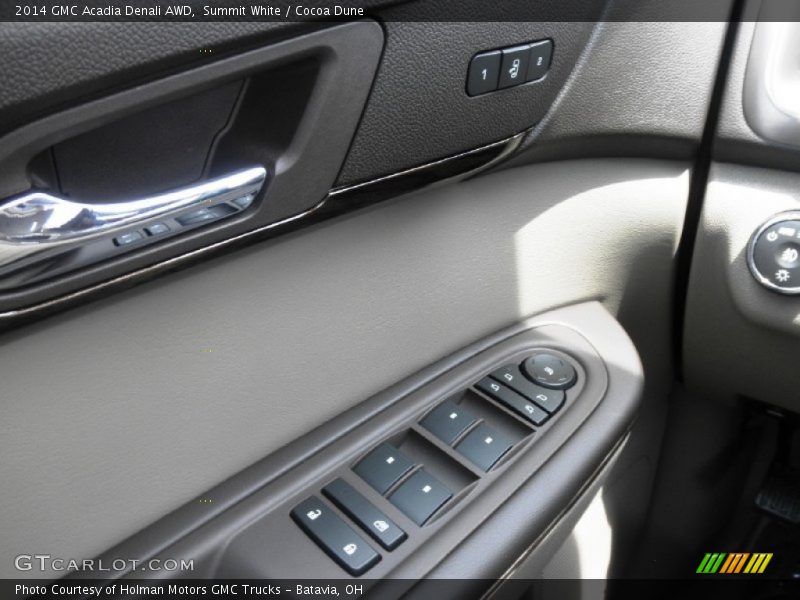 Summit White / Cocoa Dune 2014 GMC Acadia Denali AWD