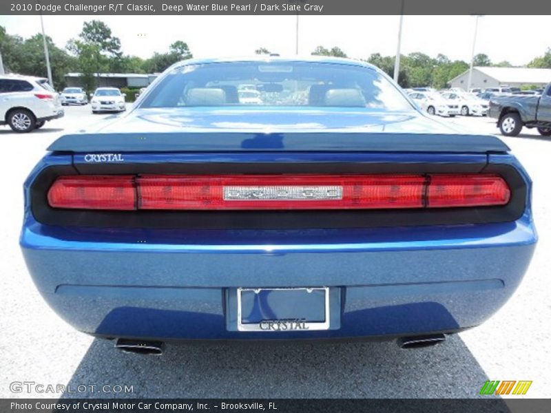 Deep Water Blue Pearl / Dark Slate Gray 2010 Dodge Challenger R/T Classic