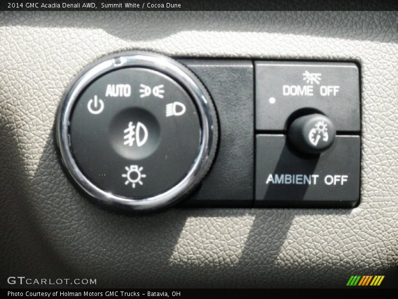 Summit White / Cocoa Dune 2014 GMC Acadia Denali AWD