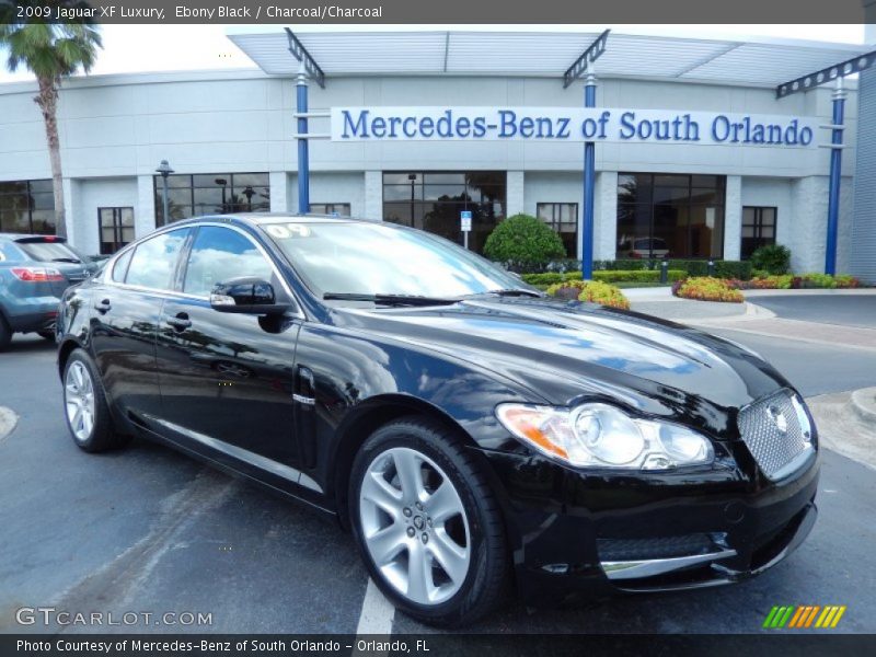 Ebony Black / Charcoal/Charcoal 2009 Jaguar XF Luxury