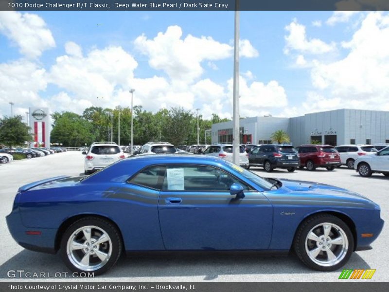 Deep Water Blue Pearl / Dark Slate Gray 2010 Dodge Challenger R/T Classic