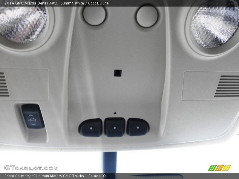 Summit White / Cocoa Dune 2014 GMC Acadia Denali AWD