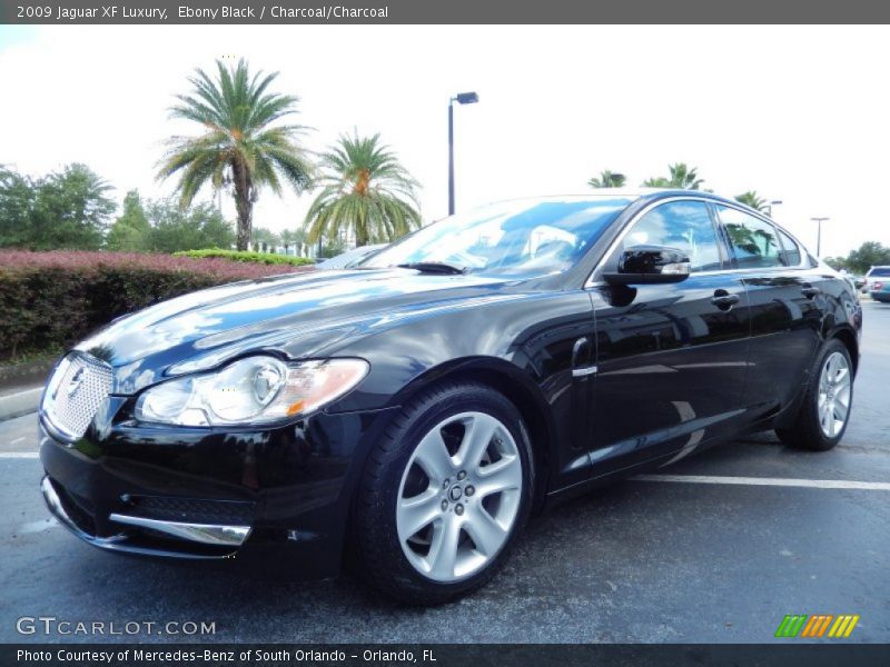 Ebony Black / Charcoal/Charcoal 2009 Jaguar XF Luxury