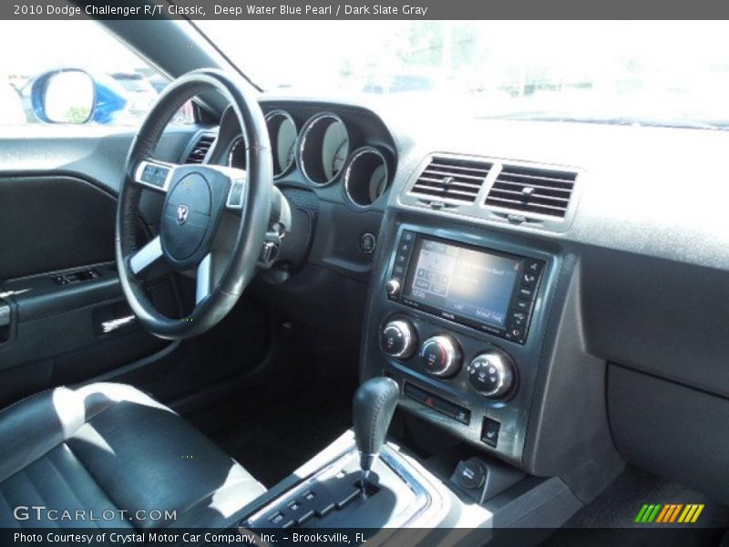 Deep Water Blue Pearl / Dark Slate Gray 2010 Dodge Challenger R/T Classic