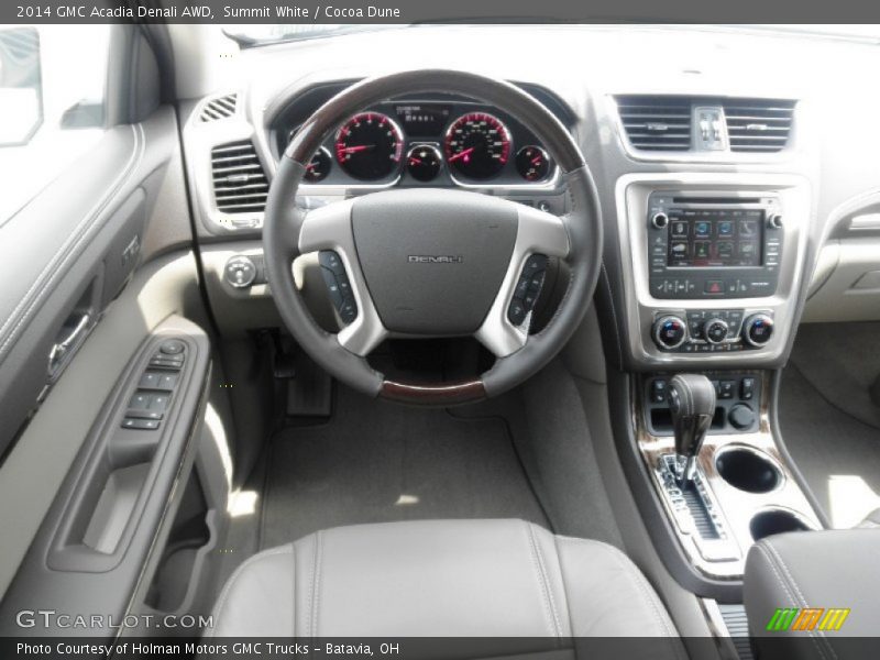 Summit White / Cocoa Dune 2014 GMC Acadia Denali AWD