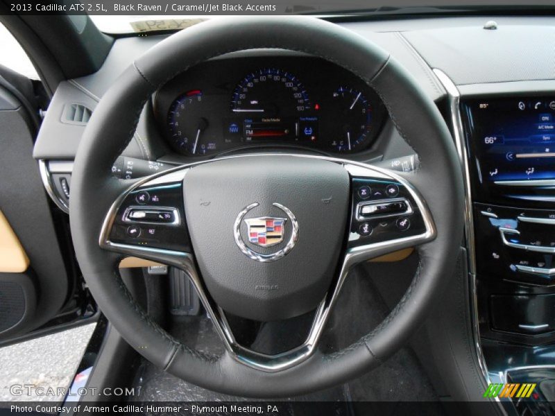 Black Raven / Caramel/Jet Black Accents 2013 Cadillac ATS 2.5L
