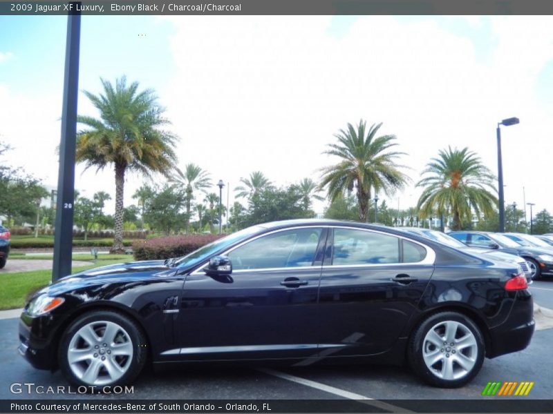 Ebony Black / Charcoal/Charcoal 2009 Jaguar XF Luxury