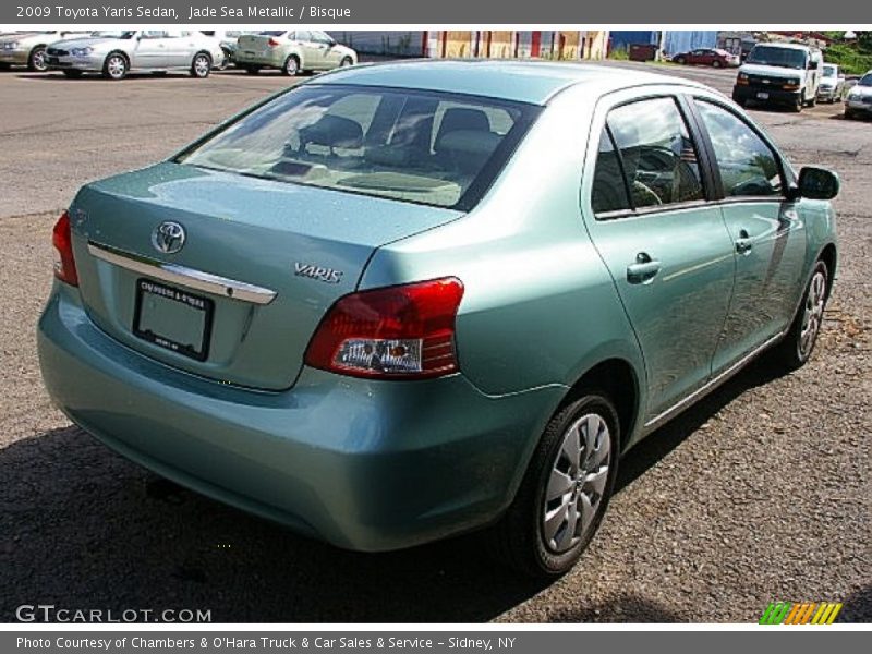Jade Sea Metallic / Bisque 2009 Toyota Yaris Sedan