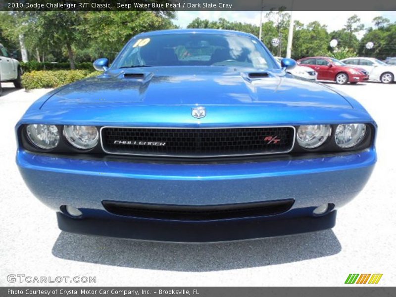 Deep Water Blue Pearl / Dark Slate Gray 2010 Dodge Challenger R/T Classic