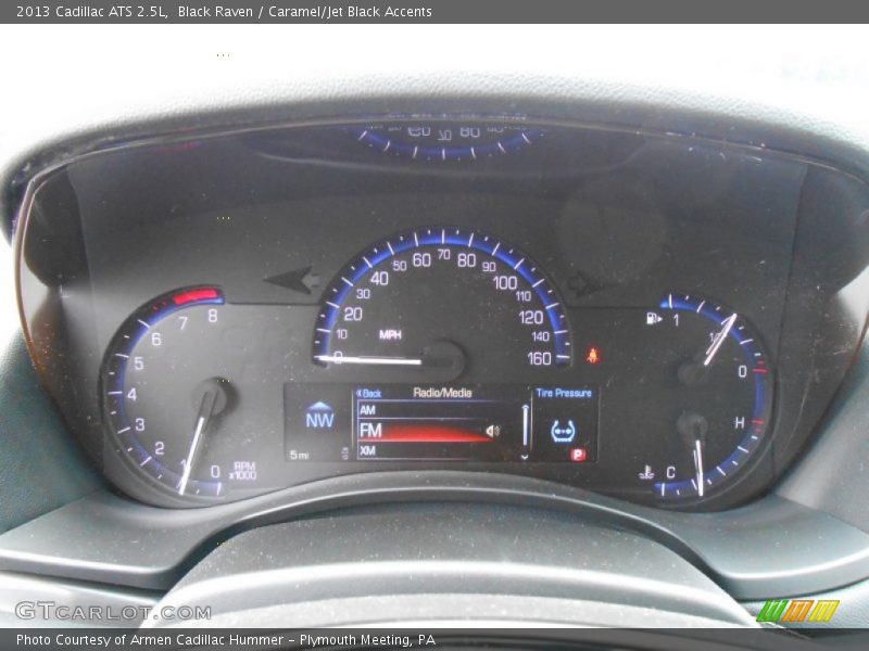 Black Raven / Caramel/Jet Black Accents 2013 Cadillac ATS 2.5L